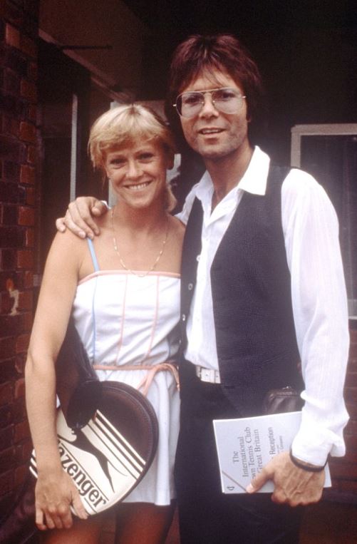 Sue Barker and Sir Cliff Richard