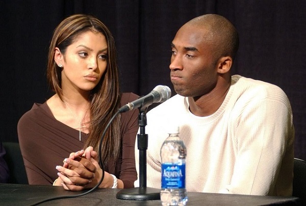 Kobe Bryant issued an apology to Katelyn Faber, with his wife by his side