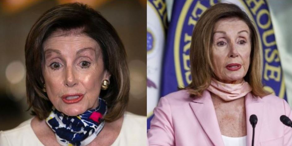 Nancy Pelosi's eyebrows lifts