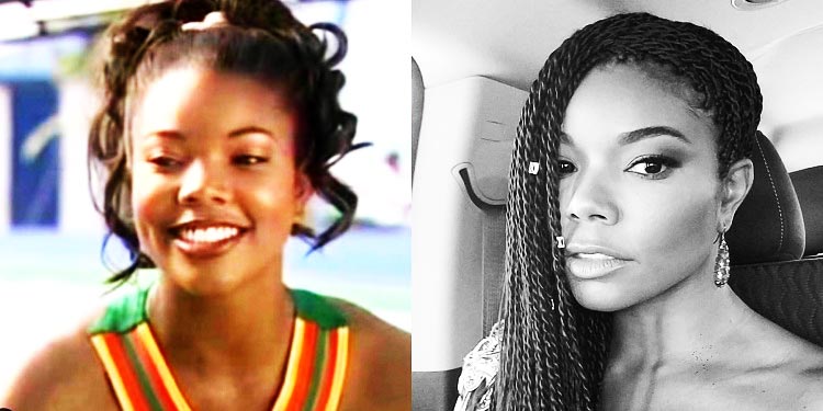 Gabrielle Union then and now photo; she has rarely aged