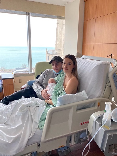 Amanda Grahovec and Patrick Kane welcomed their first child in November 2020