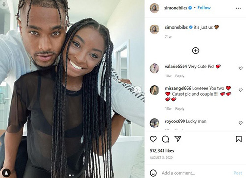 Jonathan and Simone made their relationship Instagram-official in August 2020