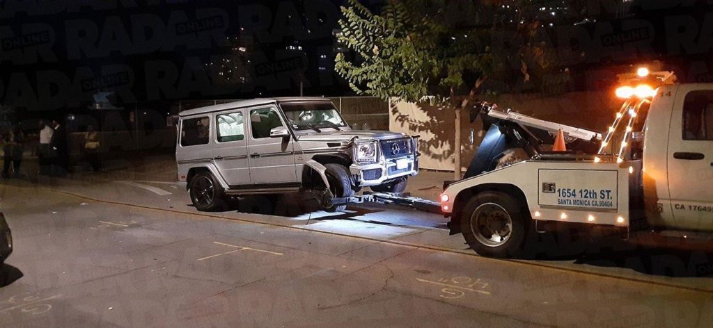 Lori's Mercedes Benz G Wagon after car crash
