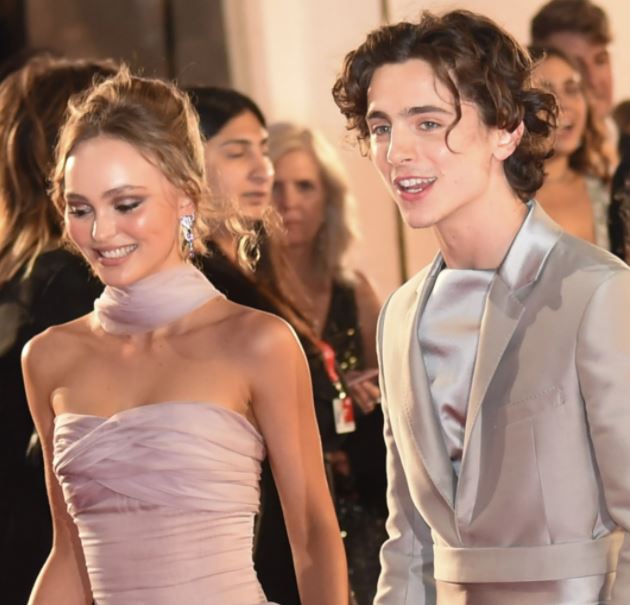 Lily-Rose Depp and Timothee Chalamet