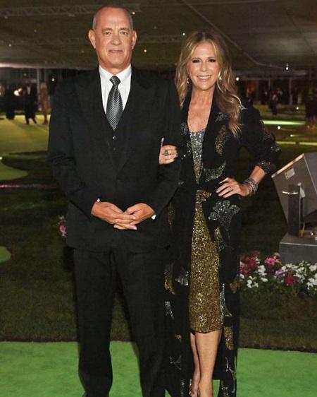 Her grandparents - Tom Hanks and Rita Wilson at the opening of the Academy Museum of Motion Pictures